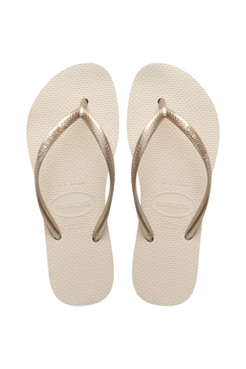 Havaianas, Slim Flatform Klipklapper, Beige
